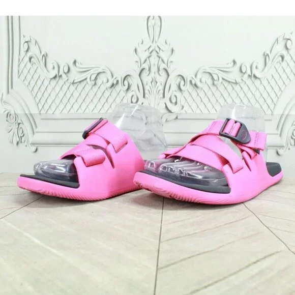 Chaco Women's Pink Nylon Adjustable Buckled Casual Slide Sandals Size 8 - Picture 3 of 9